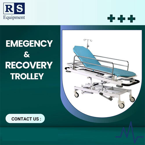 Emergency & Recovery Trolley (Hydraulic) - Material: Iron