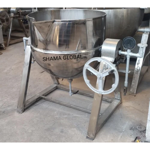 milk boiling gas electric double jacketed kettle