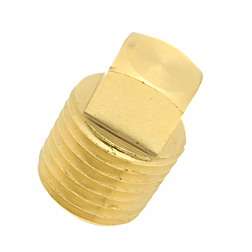 Brass Casted Square Head Plug - Color: Various Color Available