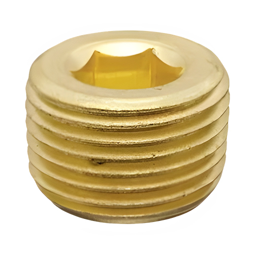 Brass Plug Hex Countersunk - Color: Various Color Available