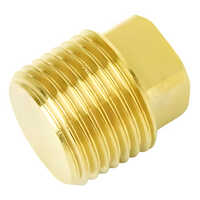 Brass Square Head Plug - Color: Various Color Available