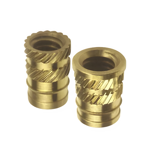 Brass Conical Inserts With Dual Knurling - Color: Different Available