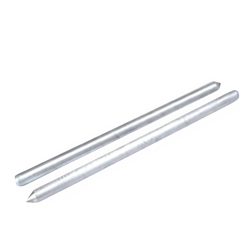 Hot Dip Galvanized Steel Earth Rods - Color: Silver