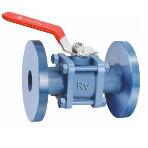 Ci Flanged End Ball Valve - Color: As Per Requirement