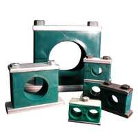 Pp Pipe Clamps - Color: Green