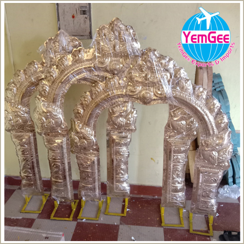 Brass Thiruvachi - Color: Golden