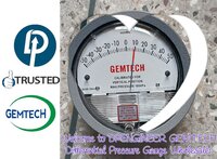 Across Popular Cities 'Industrial area Bhilai' GEMTECH Differential Pressure Gauge Wholesaler - D.P.ENGINEERS