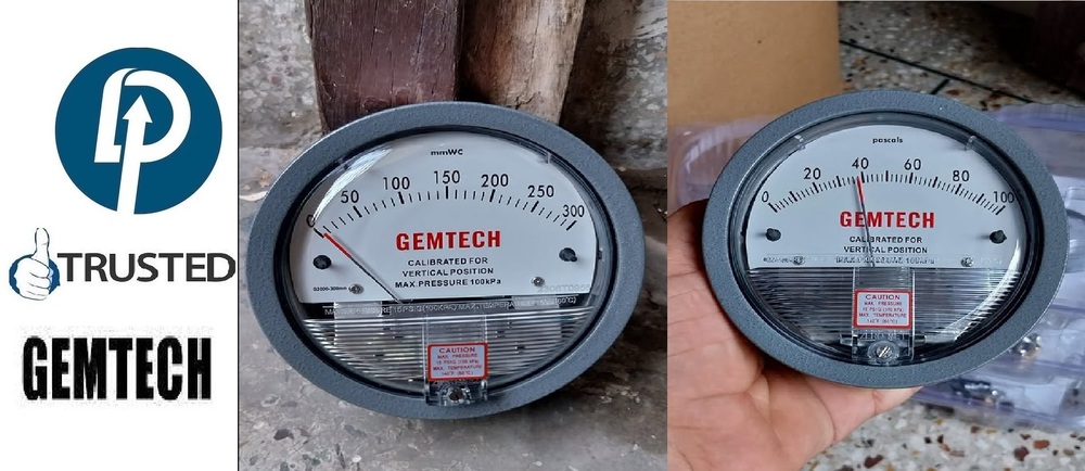 Across Popular Cities 'Industrial area Bhilai' GEMTECH Differential Pressure Gauge Wholesaler - D.P.ENGINEERS