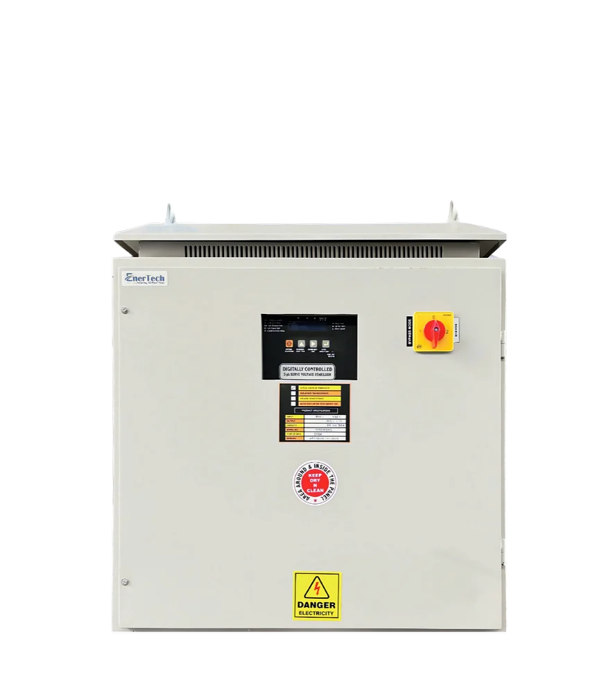 Enertech 5Kvasingle Phase Air Cooled Servo Stabilizer, 170 V - 270 V - Efficiency: 99.5%