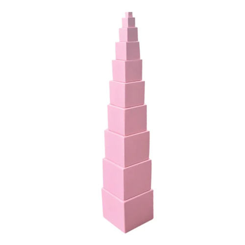 Mini Montessori Pink Tower - Age Group: 4-6 Yrs