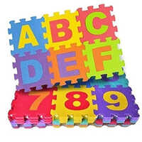 Alphabet And Numbers Floor Puzzle - Indoor - Age Group: 3-4 Yrs
