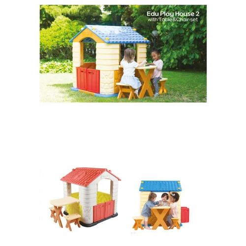 Ph-Tb7336-C Play House With Table Set Chair - Color: Multi Color