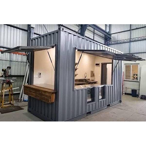 Portable Cafeteria - Steel, Requirement-based Dimensions, Grey | Versatile Panels With Various Thickness For Shop Setups