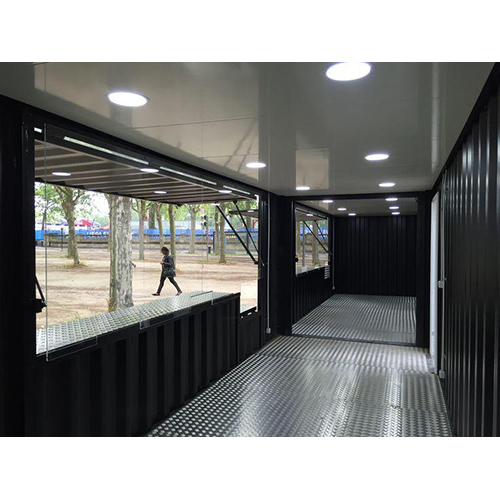 Portable Cafeteria - Steel, Requirement-based Dimensions, Grey | Versatile Panels With Various Thickness For Shop Setups
