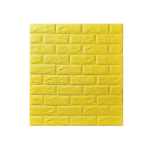 3D Foam Wall Sticker - Color: Yellow