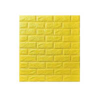 3d Foam Wall Sticker - Color: Yellow
