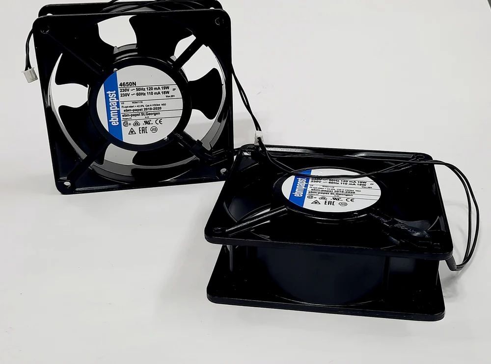 Ebm Papst Fan - Metal, 276mm, Silver, 2500 Rpm, Ac Centrifugal Blower, 230 Vac, Ip20 | 5 Blades, Wall Mounted, 12w Power, 1-year Warranty