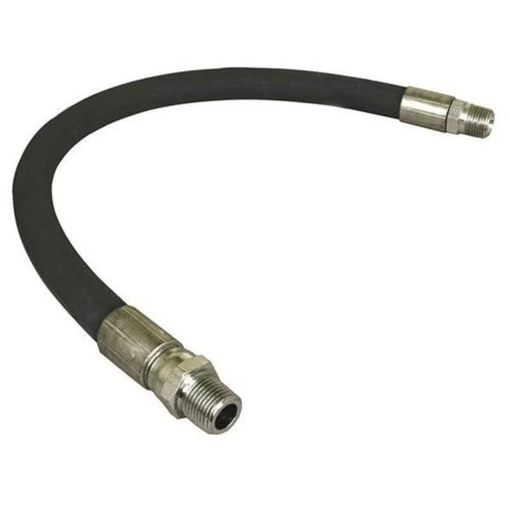 Hydraulic Hose Pipe With Fitting - Color: Silver
