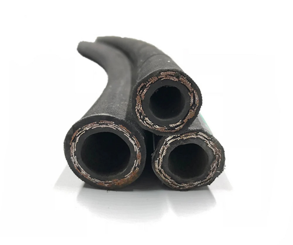 1-2 Inch Industrial Rubber Hose - Color: Black