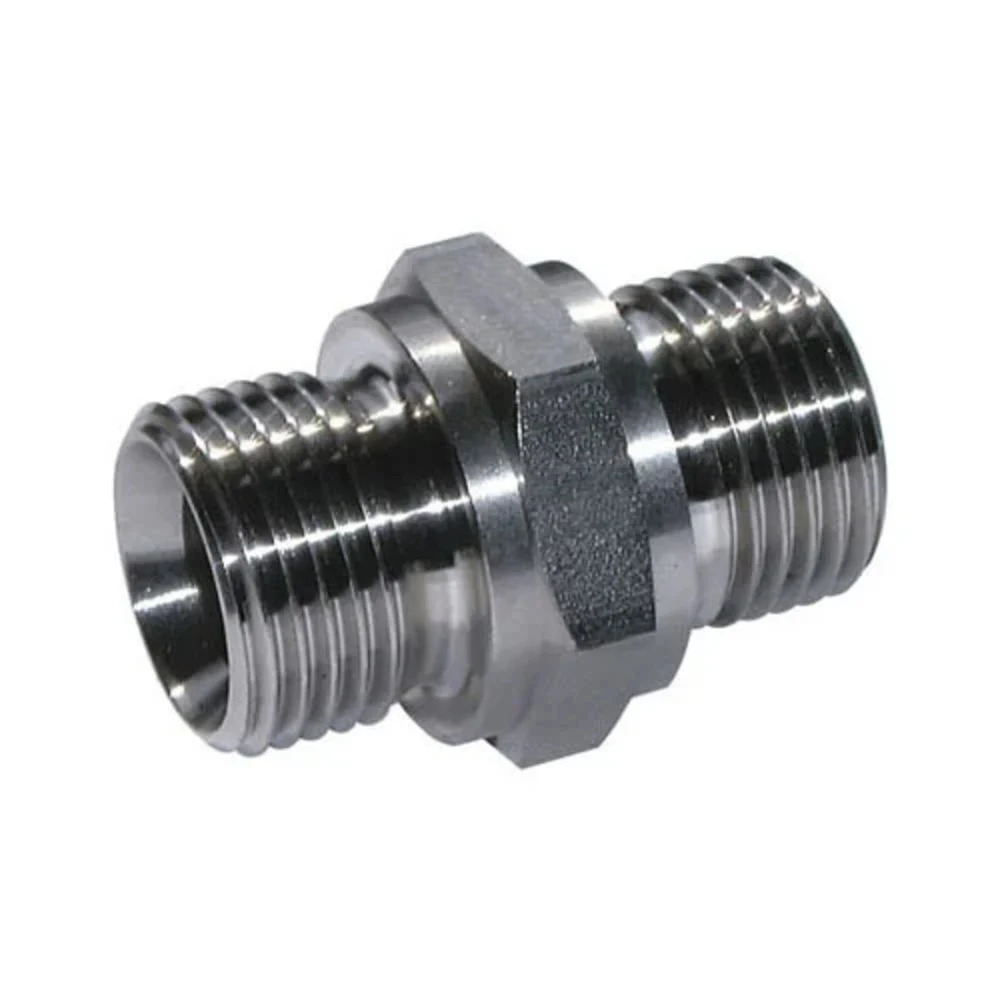 1 Inch Hex Nipple - Color: Silver