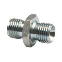 4 Inch Hydraulic Bsp Adapter - Color: Silver