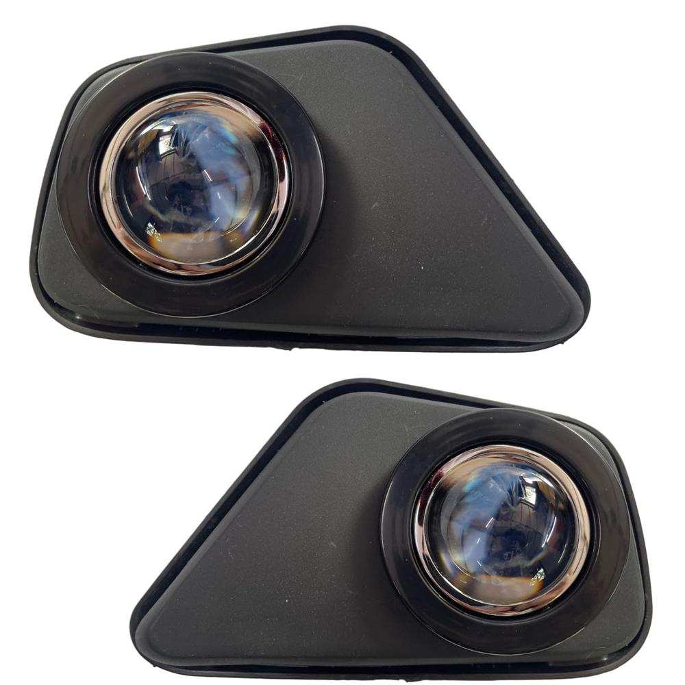 K D PROJECTOR Fog Lamp Set for Mahindra Bolero, Pair, 2020-Now Model (WHITE BULBS)
