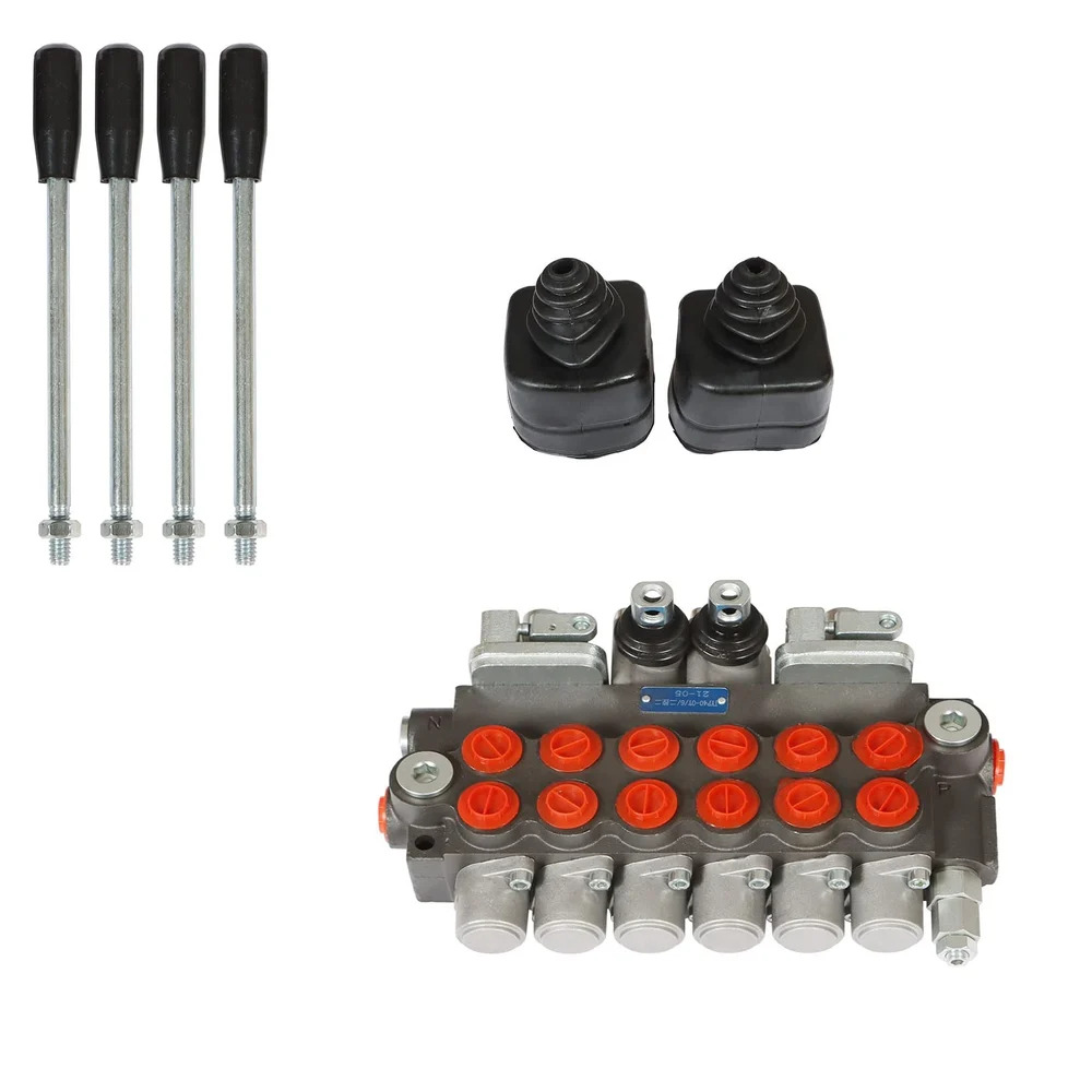Hydraulic Directional Control Valve - Color: Silver