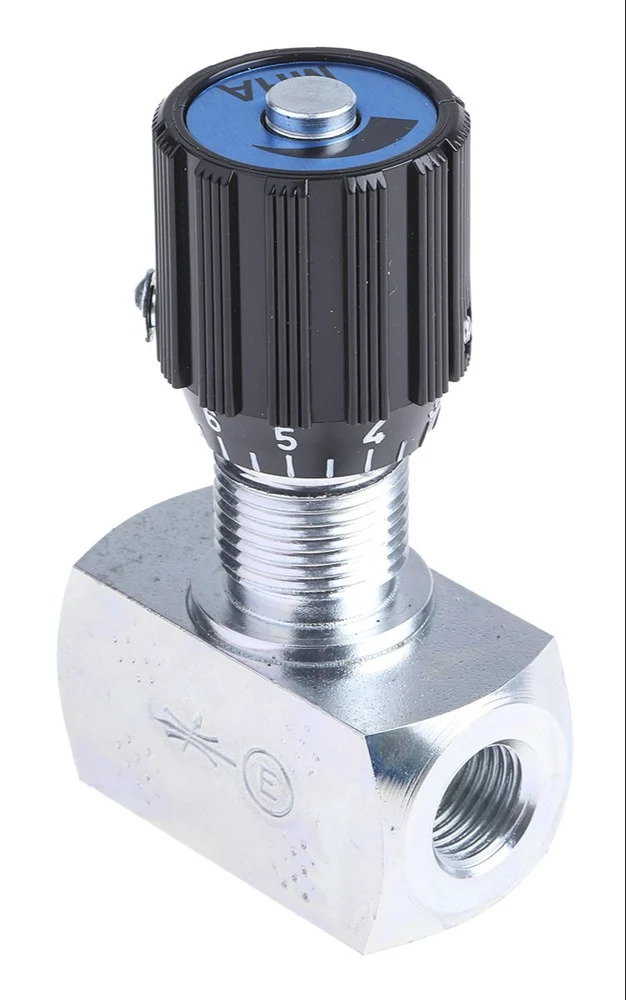 Hydraulic Flow Control Valve - Color: Silver