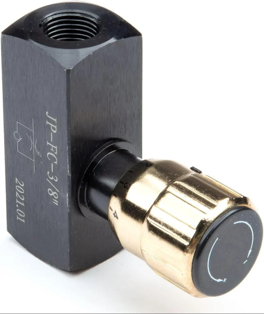 3-8 Inch Flow Control Valve - Color: Silver