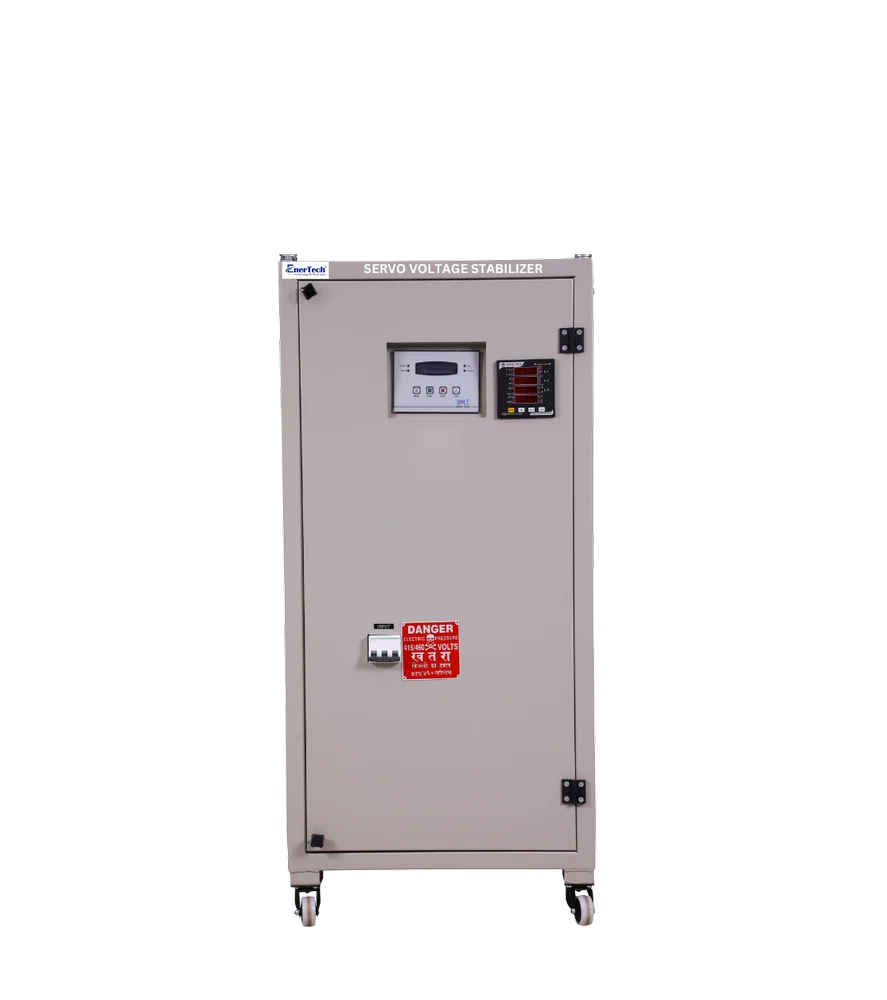 15kVA 3 Phase Air Cooled 310V-480V Servo Stabilizer, 170 V-270 V