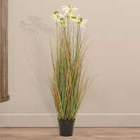 Sg-tsspz-919 Artificial Green Yellow Grass With Flower Plant - Breed: Hybrid Cultivar