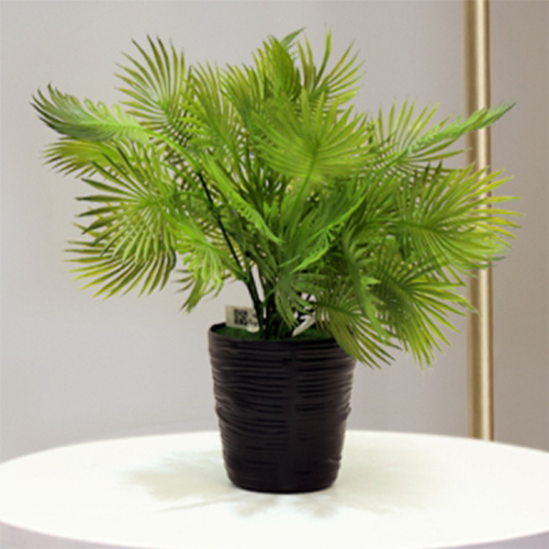 Artificial Blooming Floret Fan Plant