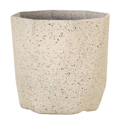 Sg-Bpt144 White Sand Coated Dimond Planter - Dimensions: 32 Centimeter (Cm)