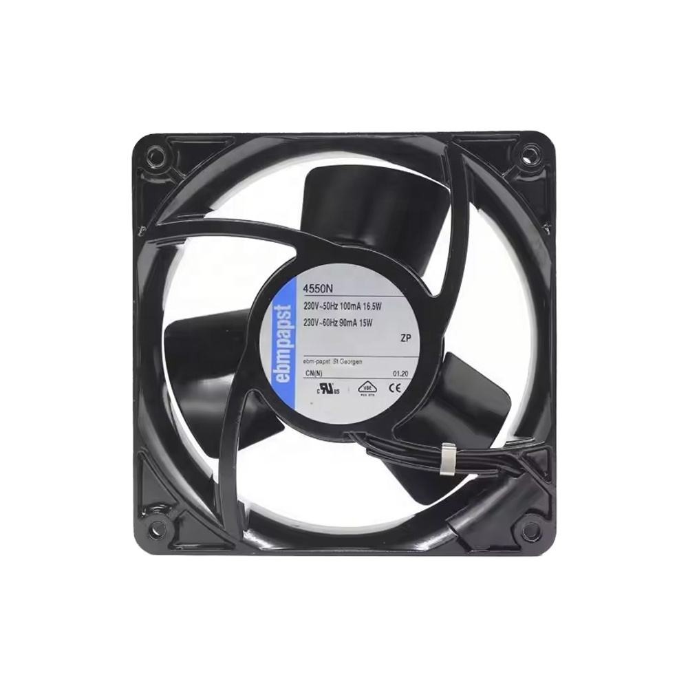 ebmpapst 4550N 119 X 119 X 38mm 230V AC 145m3 / h 2550rpm 16.5W 12038 12cm Ball Bearing Axial Cooling Fan