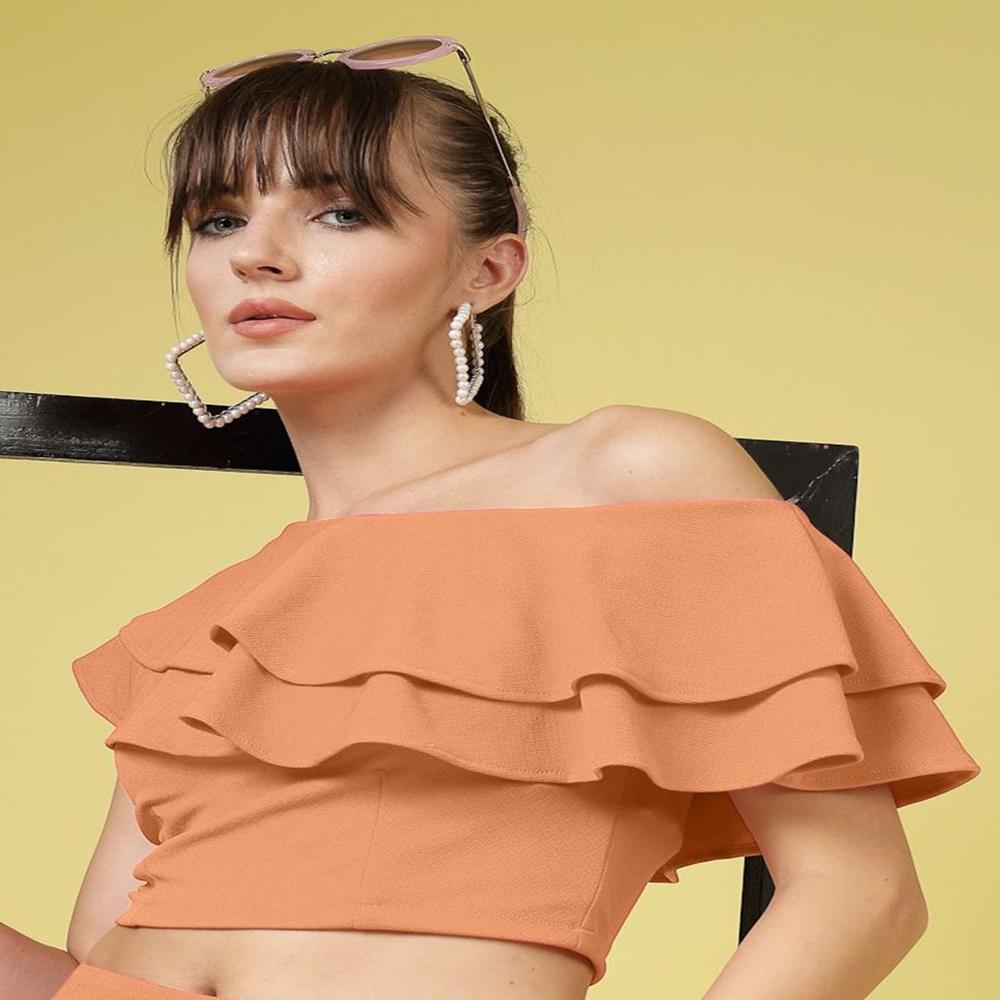 One Shoulder Sleeveless Crop