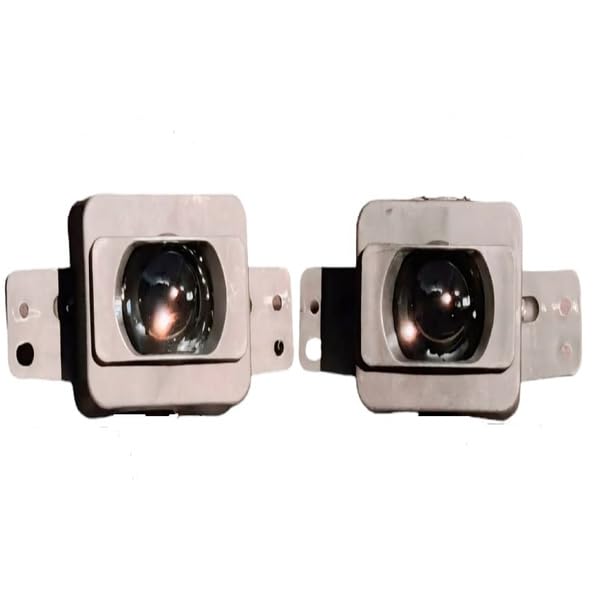K D PROJECTOR Fog Lamp Set for Tata Nexon, Pulse, Harrier, Safari 2024-Present, Pair (WHITE HALOGEN BULB)