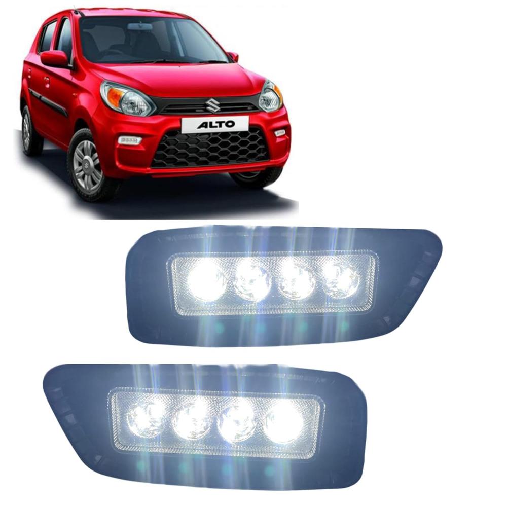 K D LED Fog Lamp Set for Maruti Alto 800, 2019-Now Model, Pair