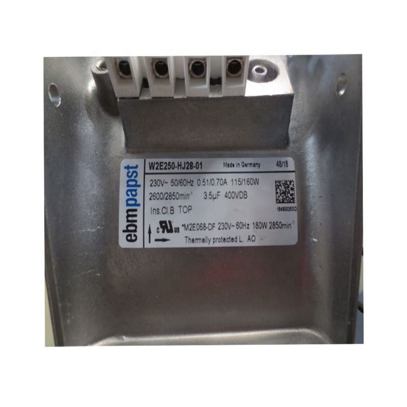 ebmpapst W2E250-HJ28-01 230V AC 115W/160W 0.51A 2600RPM Ball Bearing Electric Control Cabinet Chassis Axial Cooling Fan