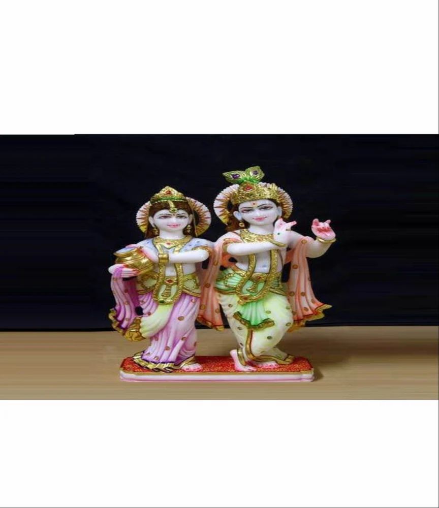 Marble Radha Krishna Statue For Temple