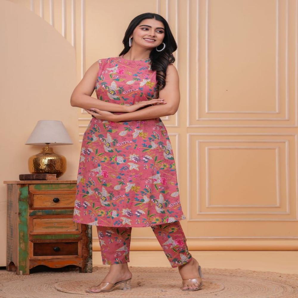 Kurti Pant Set - Color: Multicolour
