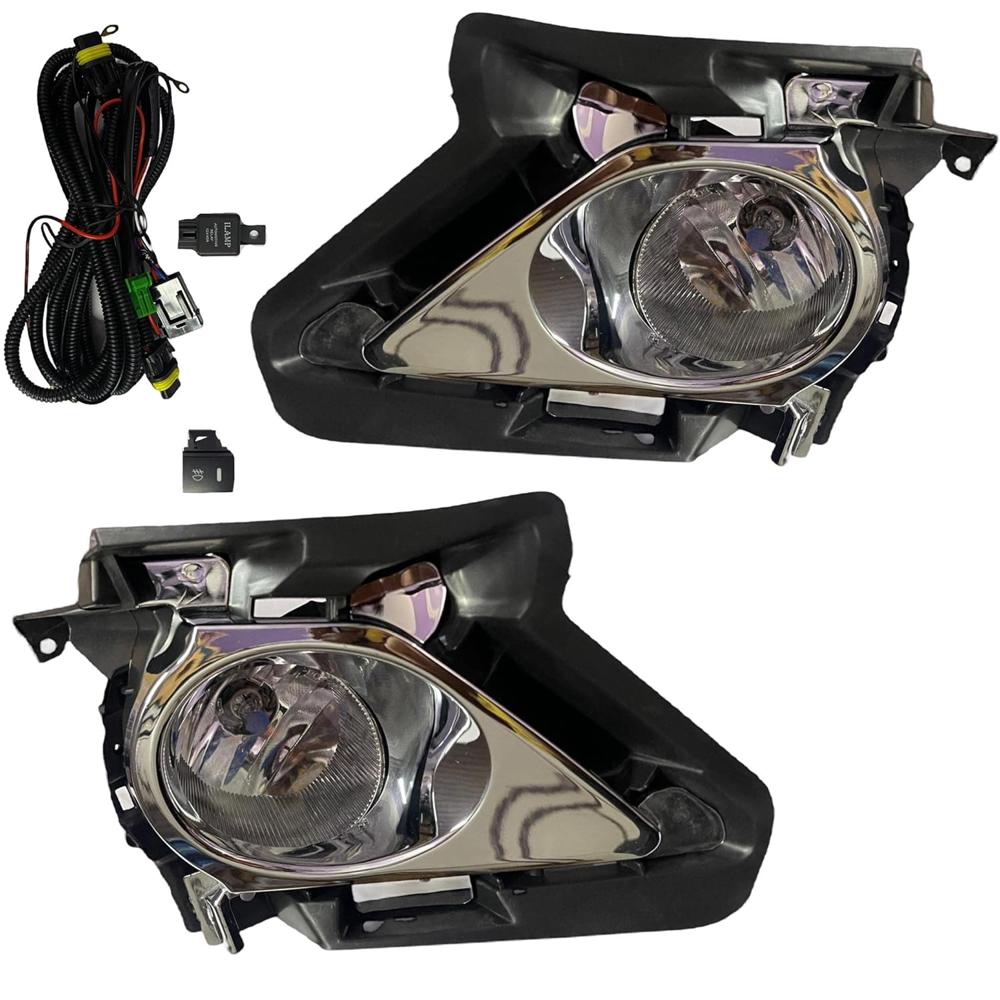 K D Fog Lamp Set For Innova Crysta With Bulb, Cover, Wire & Complete Kit (PAIR) 2016-2020