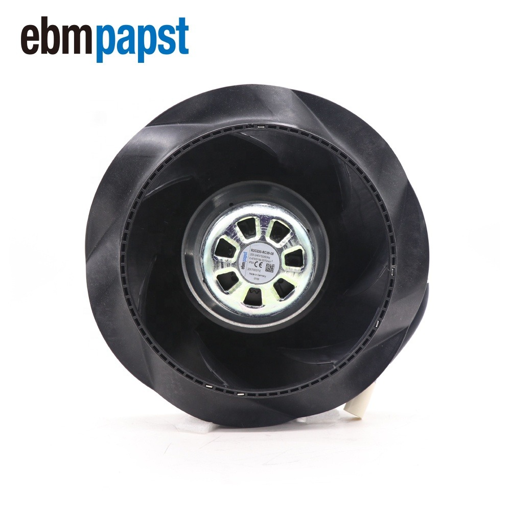 ebmpapst R3G220-RC09-08 230V AC 51W 200-240V 0.47A 220mm EC Adjustable Speed Rittal Cabinet Centrifugal Cooling Fan