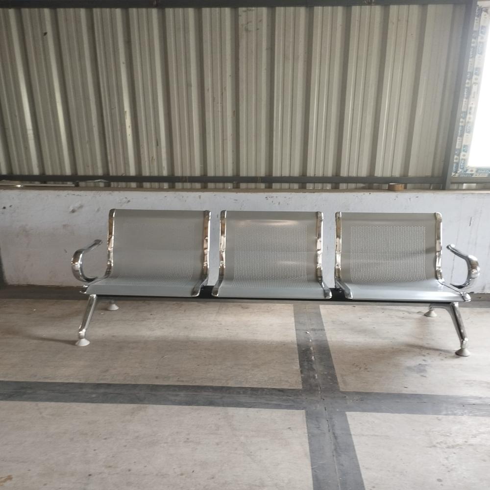 Airport Model Three Seater Waiting Chair - Color: Blue