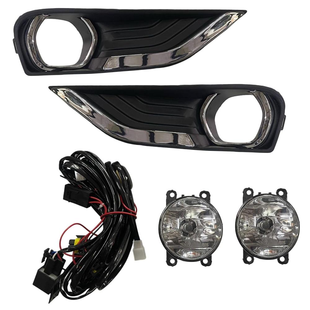 K D Fog Lamp Kit for Tiago 2020-Present, Complete Set With Bulb, Wiring, Relay & Switch