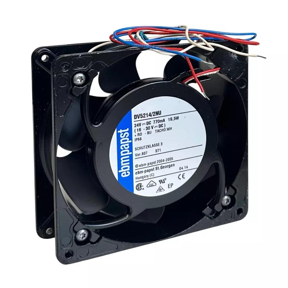 Ebmpapst Dv5214/2nu Axial Fan 24v-0.77a 18.5w Dc Brushless Air Cooling Fan 5000 Rpm 172 * 172 * 38mm 3wire - Color: Black