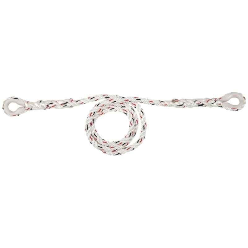 Isf-01 Fall Restraint Twisted Rope Lanyards - Color: White