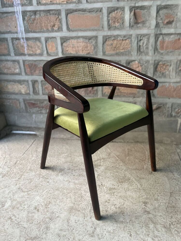 wooden cane chair
