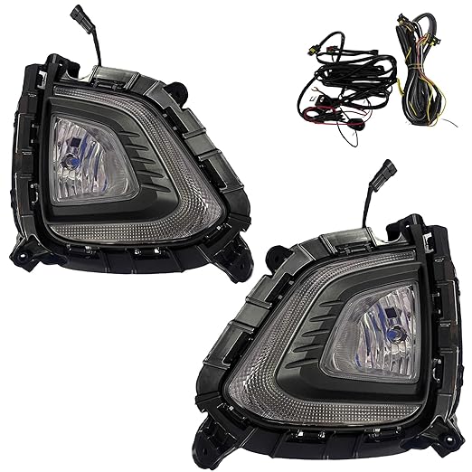 K D Fog LED Lamp Set With Drl For Hyundai Creta Type 2 (Pair) 2018-2020