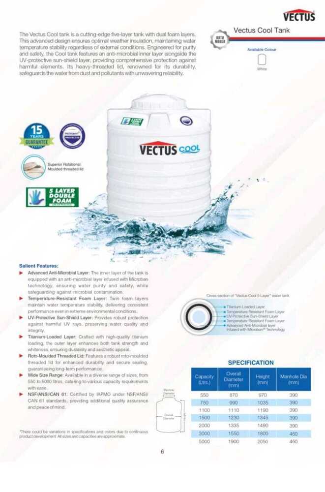 Vectus Cool Water Tank