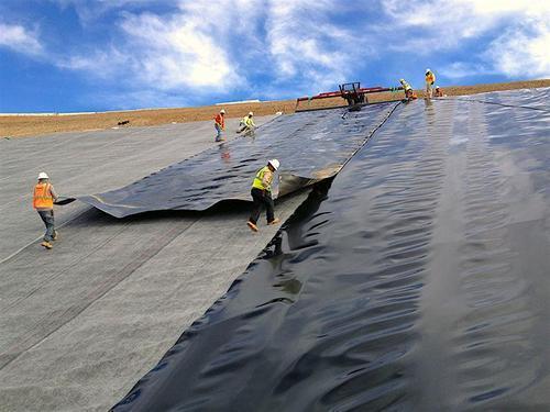 Geomembrane Canal Liner - Color: Black